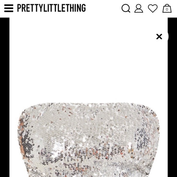 Pretty Little Things Sequin tube top - Picture 1 of 3